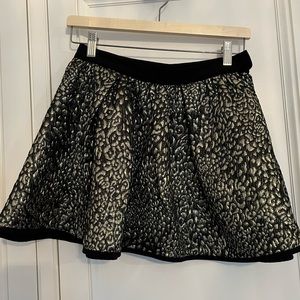 Gold Brocade Mini Skirt